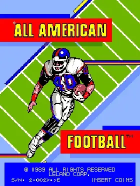 All American Football (rev D, 2 Players)-MAME 2003